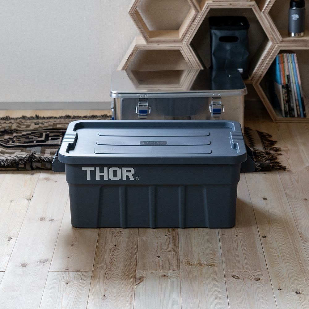 Thor コンテナ 収納ボックス コンテナボックス おしゃれ Box プラスチック 53l アウトドア Thor Large Totes With Lid 53l コンテナボックス Rvbox