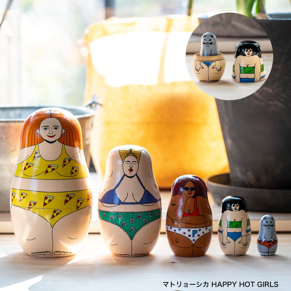 オレリーマティゴ アート 貴重　エイチピーデコ　オレリーマチゴ　写真　絵画 風 MIDORI KOMATSU マトリョーシカ DETAIL HAPPY HOT GIRLS