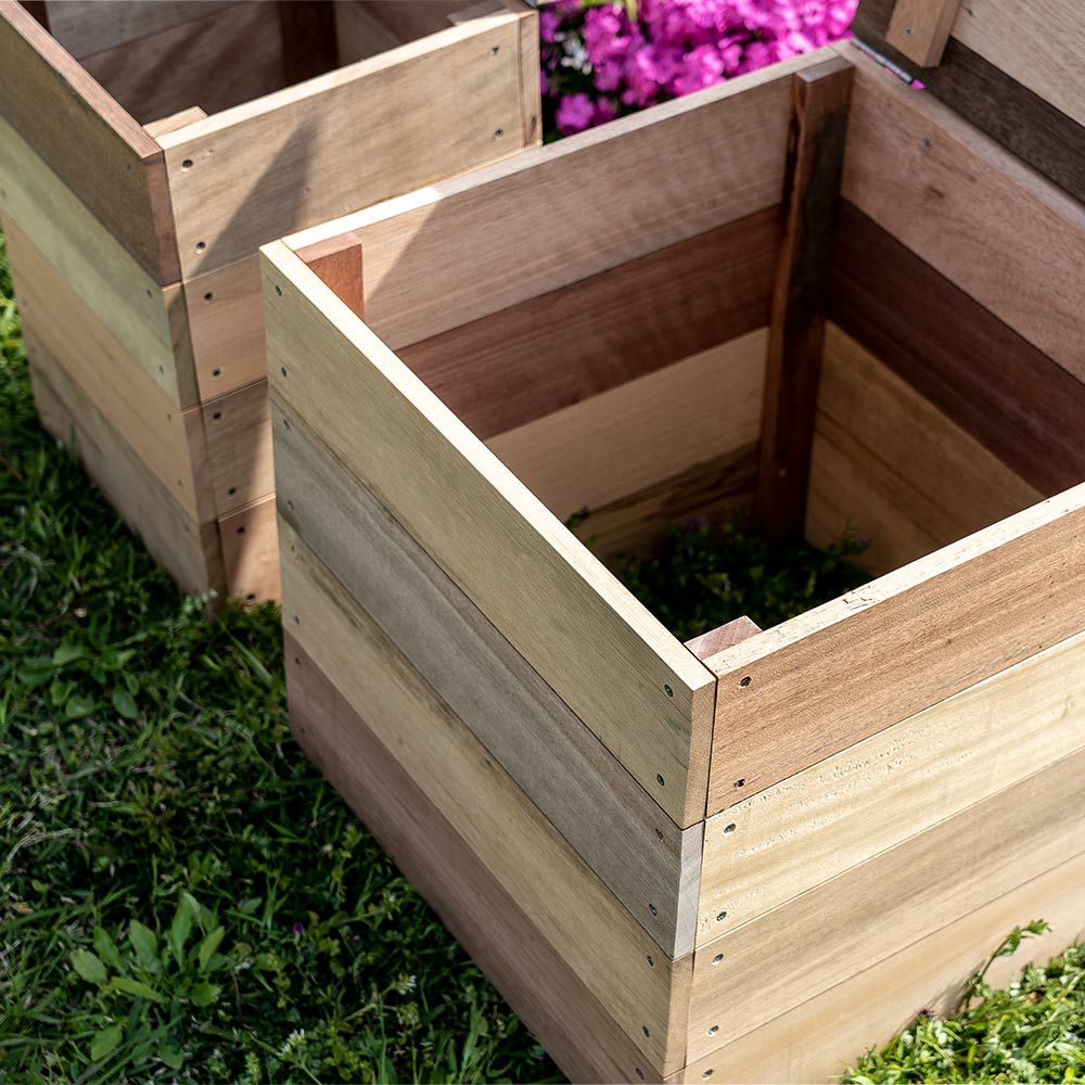 コンポスト木製古材容器コンポストボックス堆肥枯れ葉生ゴミ肥料生ゴミ処理ガーデニング家庭菜園DIYアップサイクルサステナブル