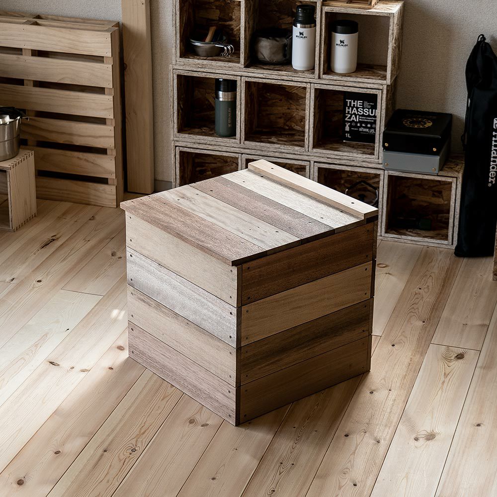 コンポスト木製古材容器コンポストボックス堆肥枯れ葉生ゴミ肥料生ゴミ処理ガーデニング家庭菜園DIYアップサイクルサステナブル