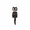 Kit-catKlockキットキャットクラシックブラック時計壁掛けクロックネコ