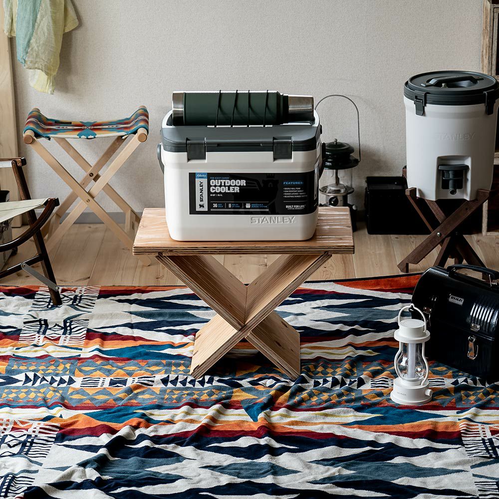 テーブルクロススタンドクーラーボックススタンド焚き火台テーブルキャンプアウトドア木製組み立て