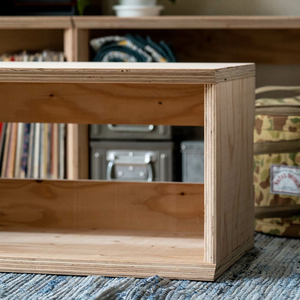 オープンシェルフレコードボックス収納本棚木箱テレビ台文庫文芸日本製国産LP