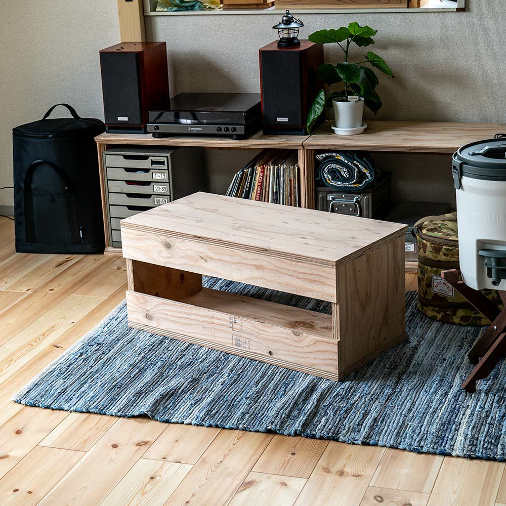 オープンシェルフレコードボックス収納本棚木箱テレビ台文庫文芸日本製国産LP