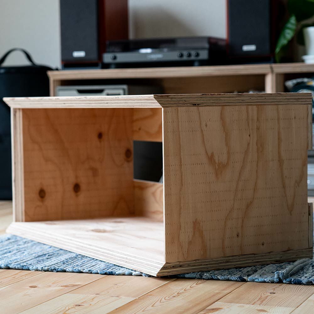 オープンシェルフレコードボックス収納本棚木箱テレビ台文庫文芸日本製国産LP