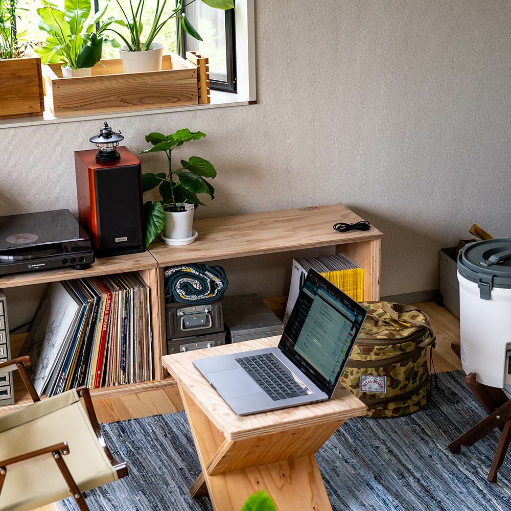 オープンシェルフレコードボックス収納本棚木箱テレビ台文庫文芸日本製国産LP