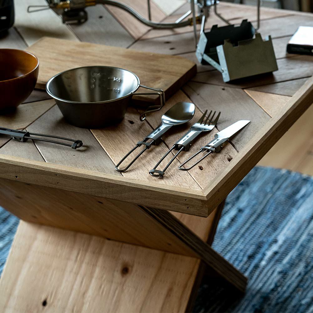 エスビットフォールディングカトラリーESBIT登山軽量折り畳みチタンスプーンフォークナイフスポークトレッキングアウトドアソロキャンプツーリング