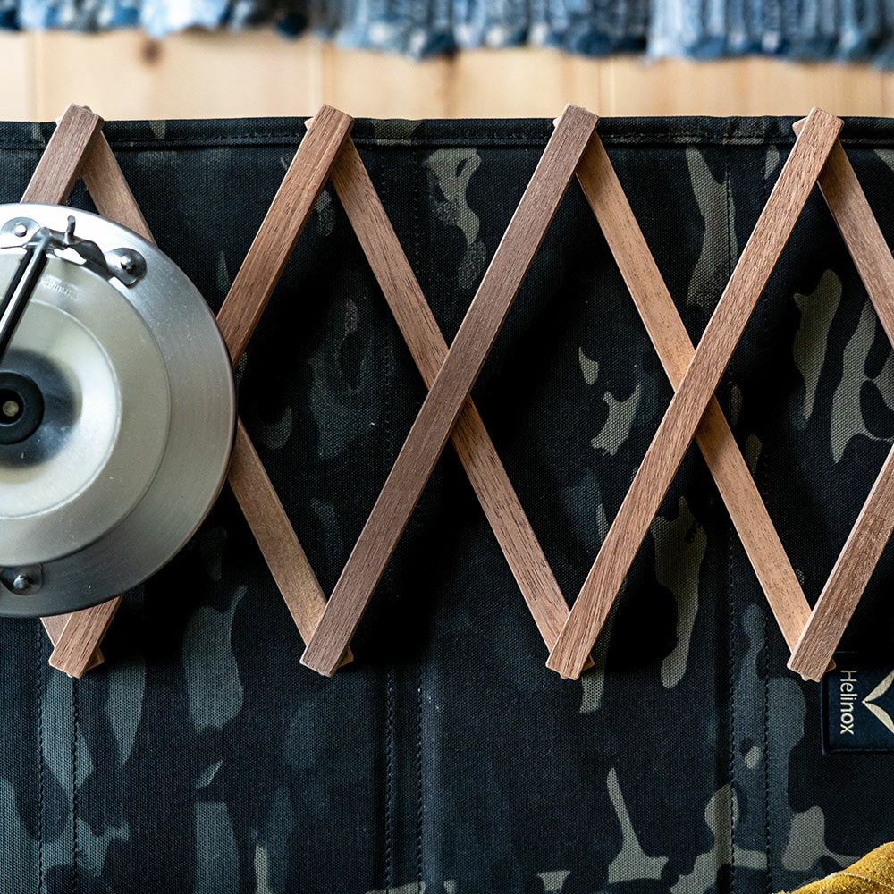 鍋敷きオリジナルアップサイクル木製おしゃれFlexPotStandポットスタンド敷物伸縮なべしきコースターアウトドア可変サステナブル