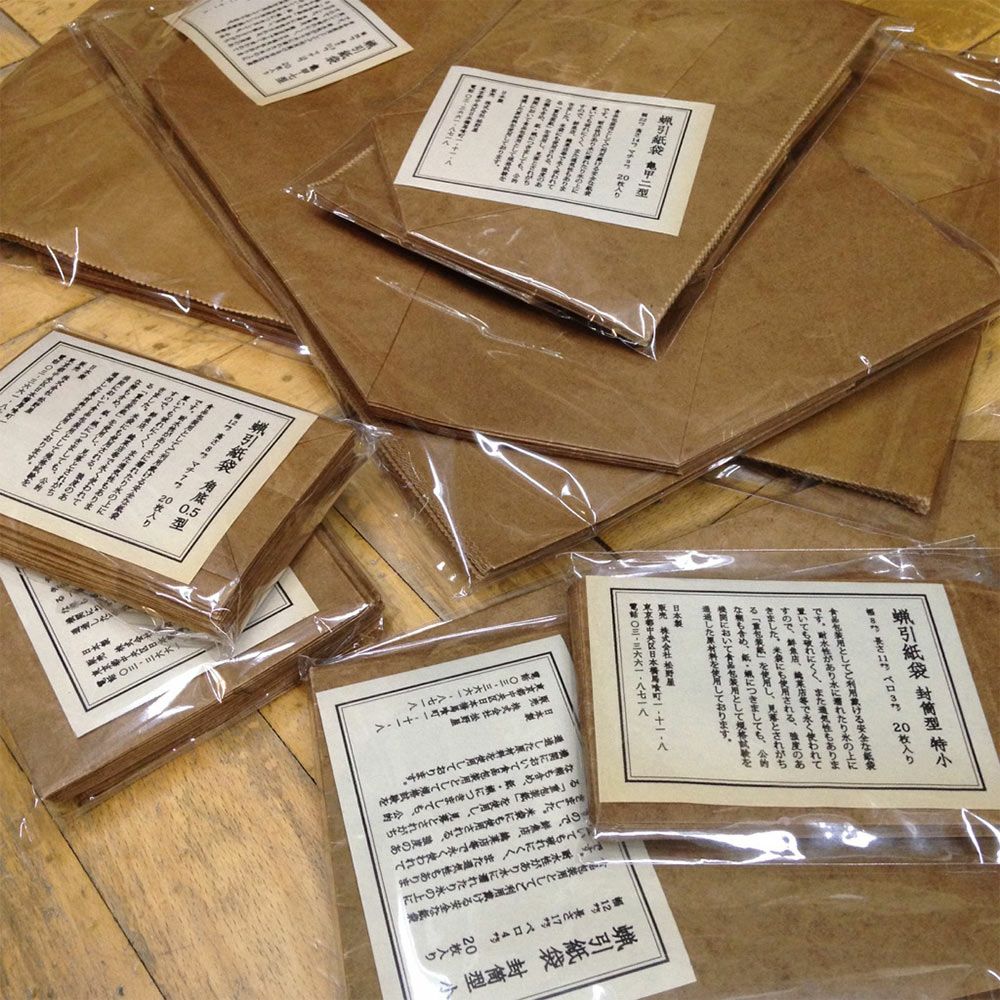 松野屋蝋引紙袋亀甲七型7型20枚入日本製ワックスペーパー収納