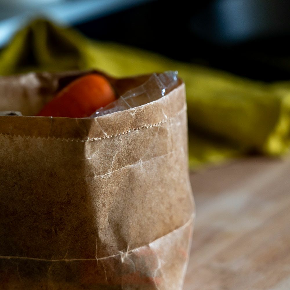 松野屋蝋引紙袋亀甲二型20枚入日本製ペーパーバッグワックスペーパー収納