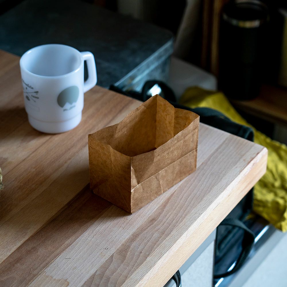 松野屋蝋引紙袋角底0.5型20枚入日本製ワックスペーパー収納