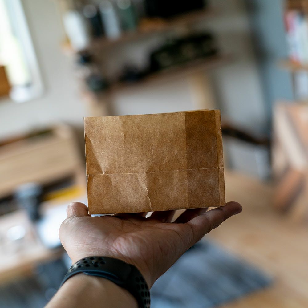 松野屋蝋引紙袋角底0.5型20枚入日本製ワックスペーパー収納