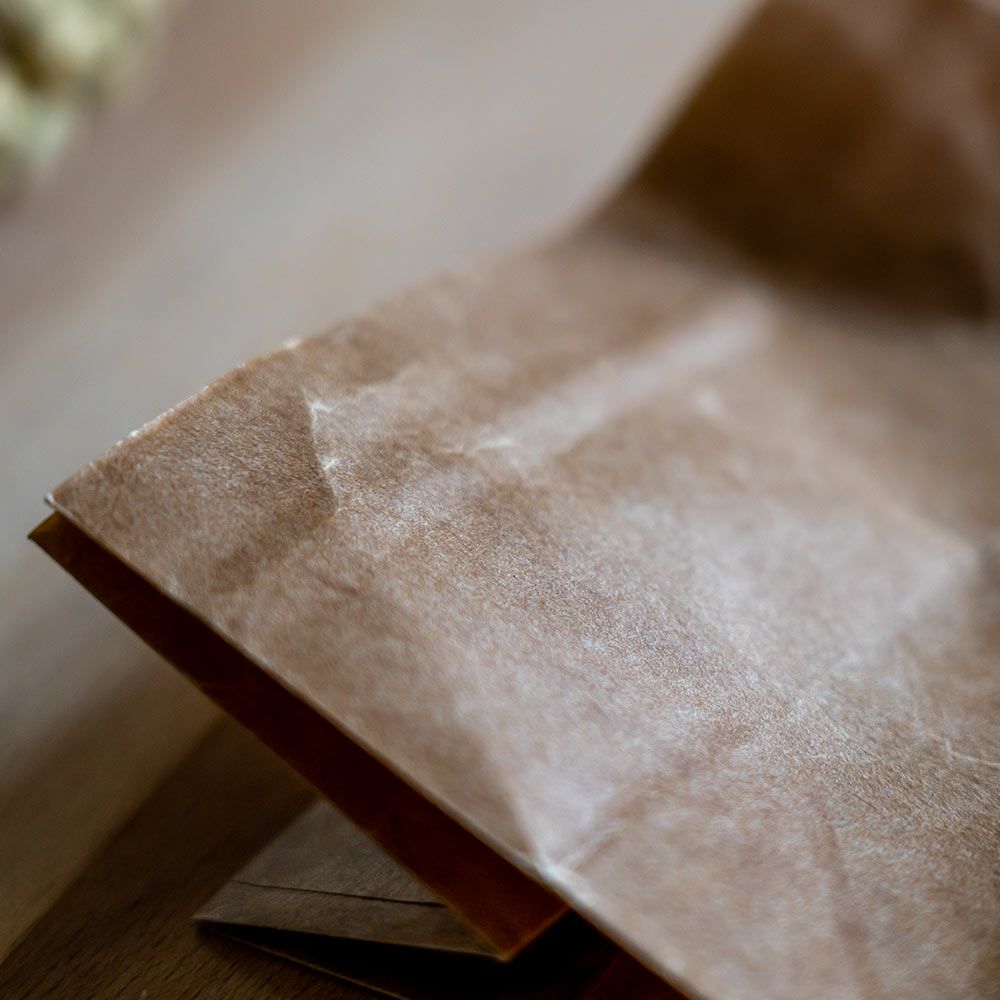 松野屋蝋引紙袋角底0.5型20枚入日本製ワックスペーパー収納