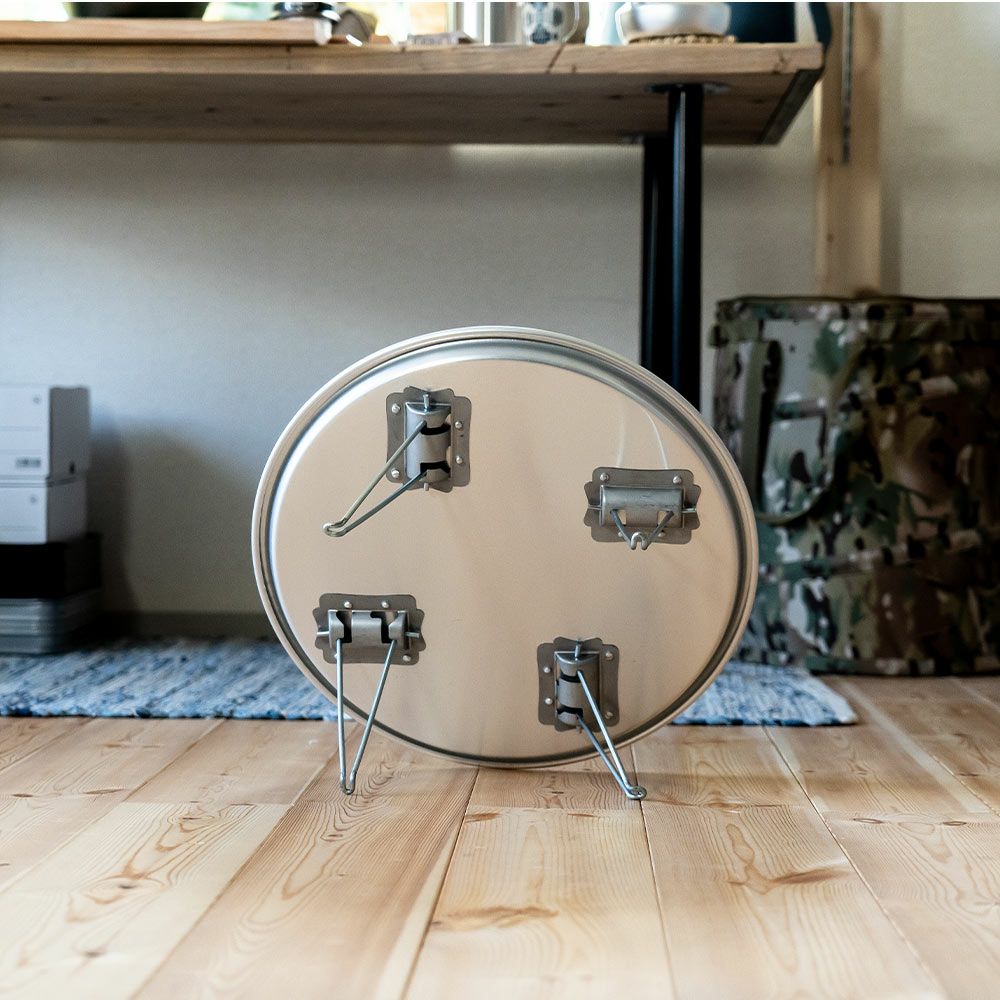 松野屋アルマイトちゃぶ台ローテーブル折りたたみアウトドアグランピング