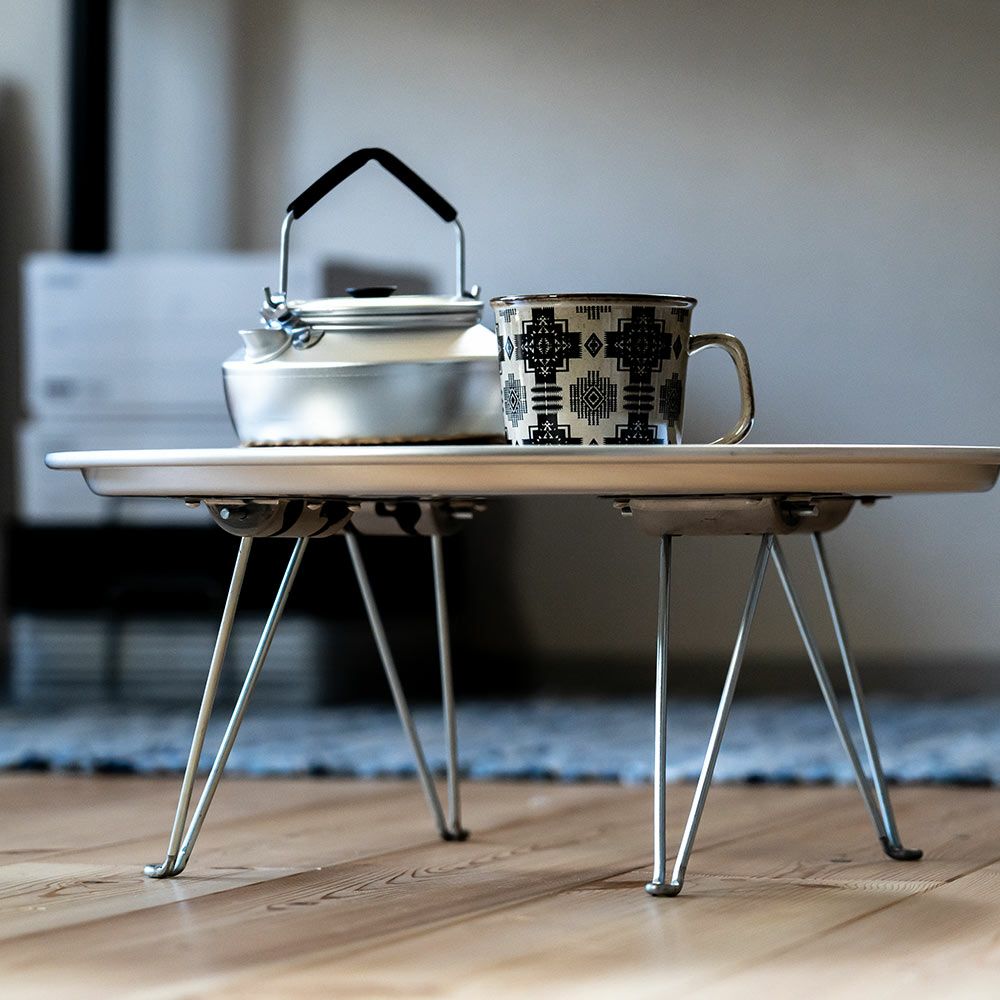 松野屋アルマイトちゃぶ台ローテーブル折りたたみアウトドアグランピング