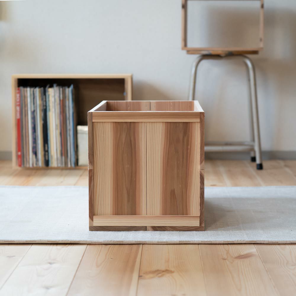 りんご箱見せる収納始めませんか？上小節国産りんご箱杉480×380×310新品什器リンゴ箱木箱収納BOXアウトドアBOX木製国産杉見せる収納ボックス