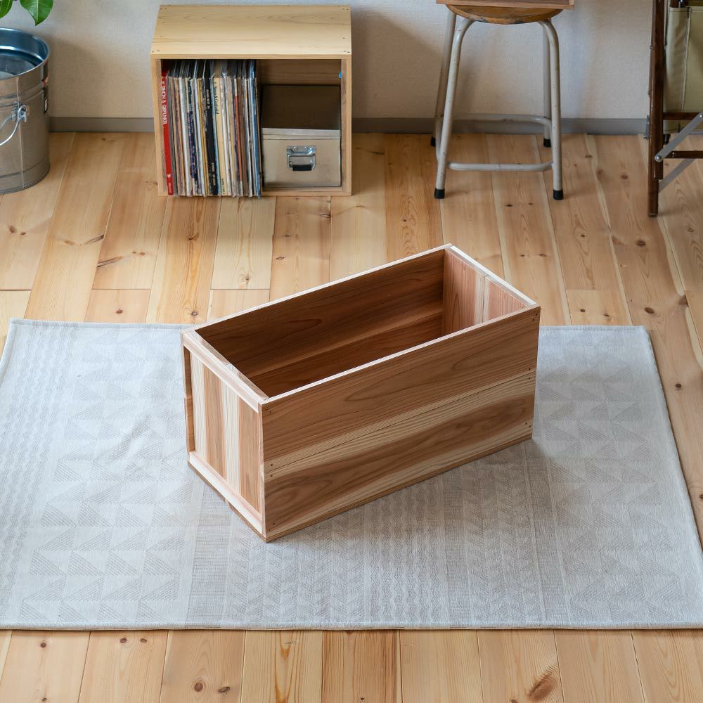 りんご箱見せる収納始めませんか？上小節国産りんご箱杉630×300×310新品什器リンゴ箱木箱収納BOXアウトドアBOX木製国産杉見せる収納ボックス