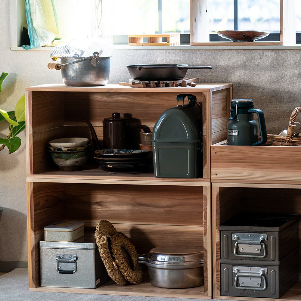 りんご箱見せる収納始めませんか？上小節国産りんご箱杉630×380×310新品什器リンゴ箱木箱収納BOXアウトドアBOX木製国産杉見せる収納ボックス