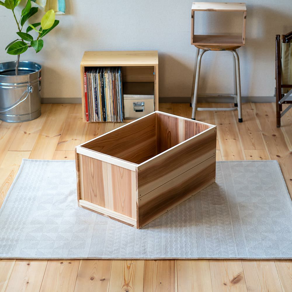 りんご箱見せる収納始めませんか？上小節国産りんご箱杉630×380×310新品什器リンゴ箱木箱収納BOXアウトドアBOX木製国産杉見せる収納ボックス