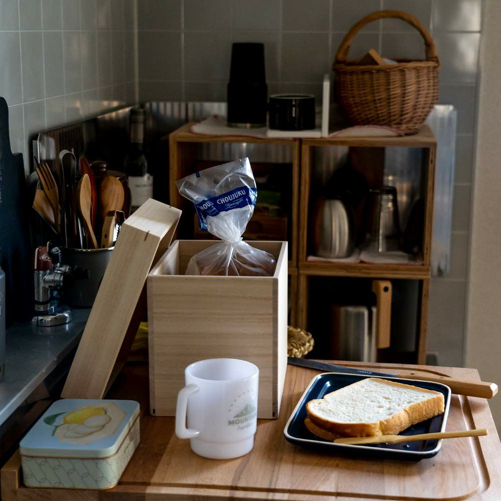 増田桐箱店増田桐箱店桐のパン保存箱キッチン収納食品保存