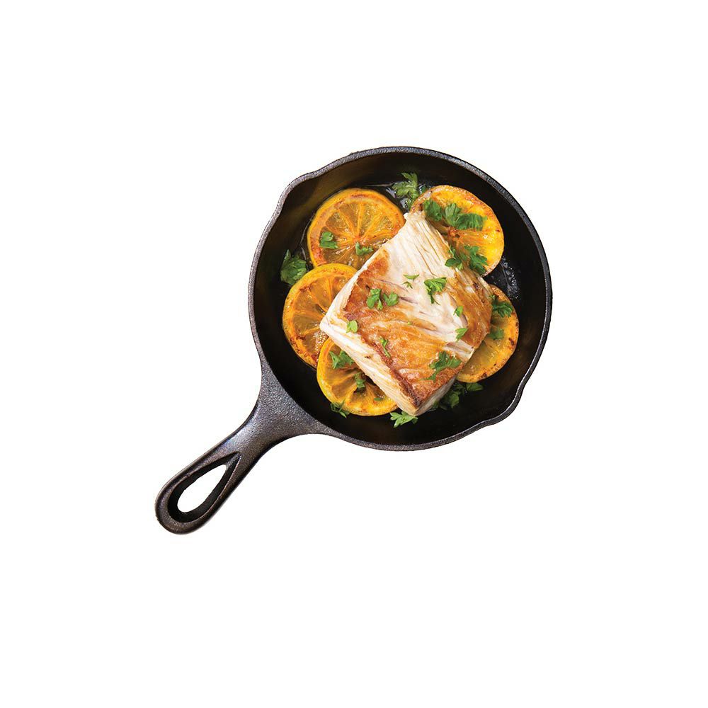 LODGEスキレット6インチハーフ1/2インチウルフL3SWLWFロッジアウトドア