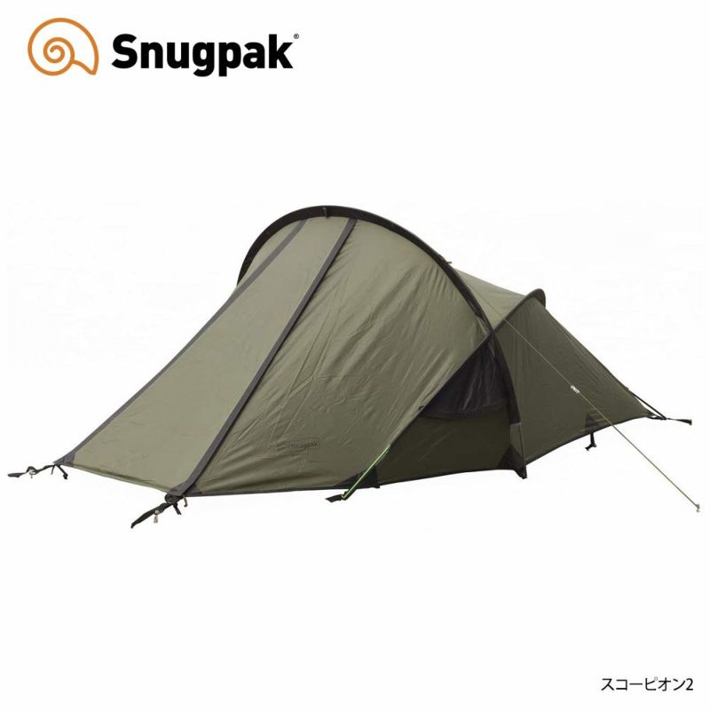 Snugpakスナグパックスコーピオン2オリーブ2人用ミリタリーテント防風耐水圧5000おうちキャンプ登山ツーリング