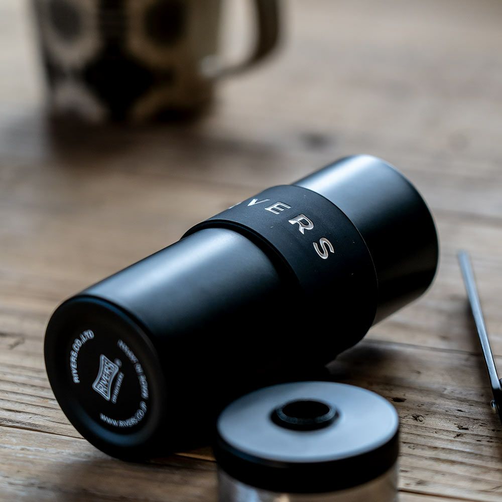 RIVERSコーヒーグラインダーグリットSILVERコーヒーミルグラインダーアウトドア