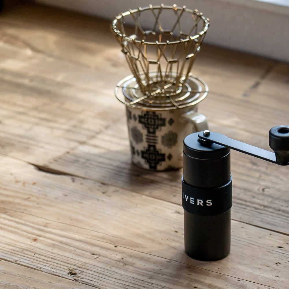 RIVERSコーヒーグラインダーグリットSILVERコーヒーミルグラインダーアウトドア