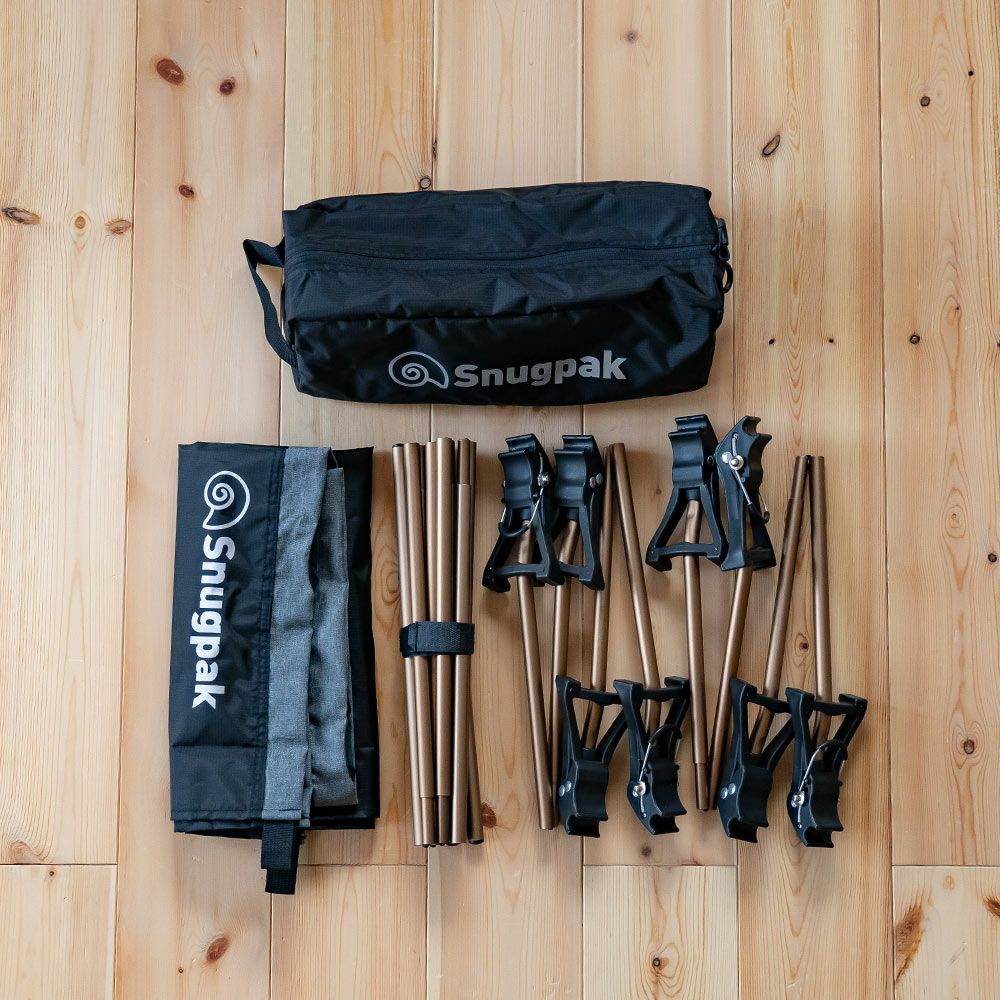 SnugpakスナグパックコットSP15612BKロータイプ折りたたみ式ベッドコンパクト寝袋アウトドアキャンプブラック