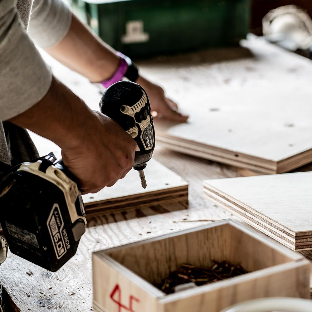 オープンシェルフ1スタッキング収納本棚木箱ルータースタッキングシェルフあられ組みスタッキングシェルフ日本製ひのき合板