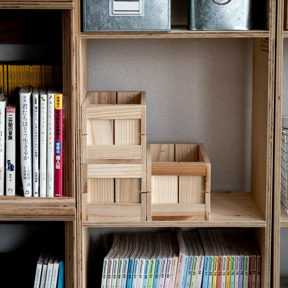 工務店が作る国産りんご箱ミニサイズ卓上サイズ新品什器リンゴ箱木箱収納BOX木製国産