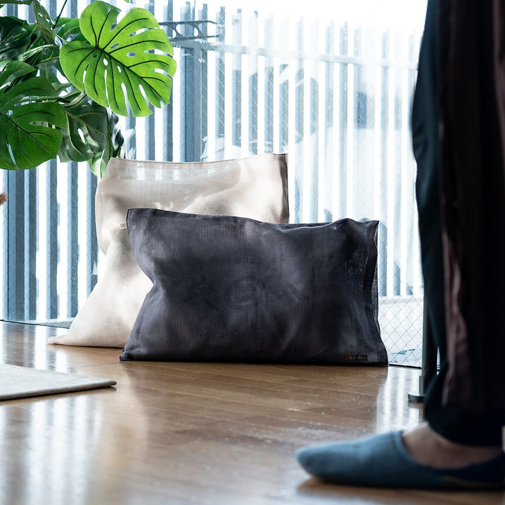 奈良の蚊帳生地で作った炭八12L8L専用カバー炭八カバー出雲屋大袋室内用クッションカバー