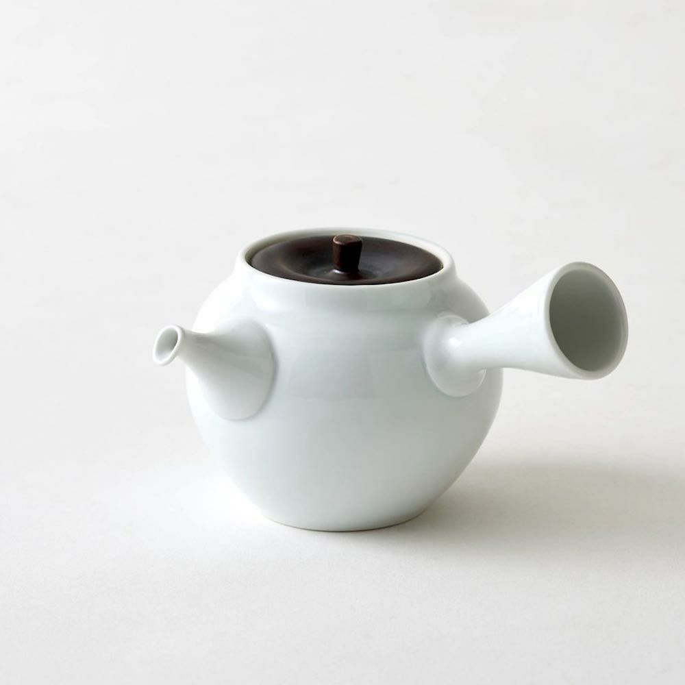 WDH茶器セット急須湯呑2個入り桐箱入り錆釉日本製贈答工芸