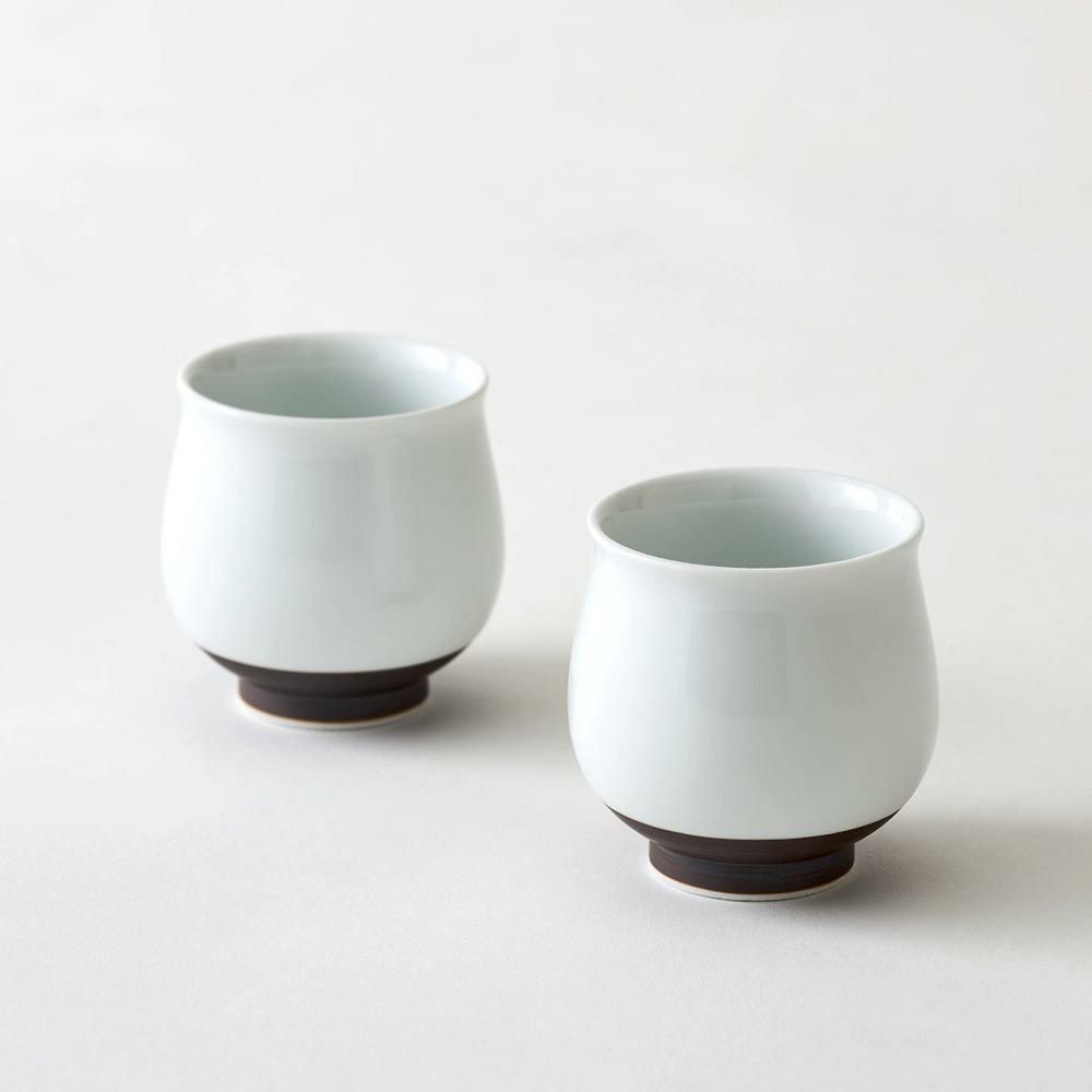 WDH茶器セット急須湯呑2個入り桐箱入り錆釉日本製贈答工芸