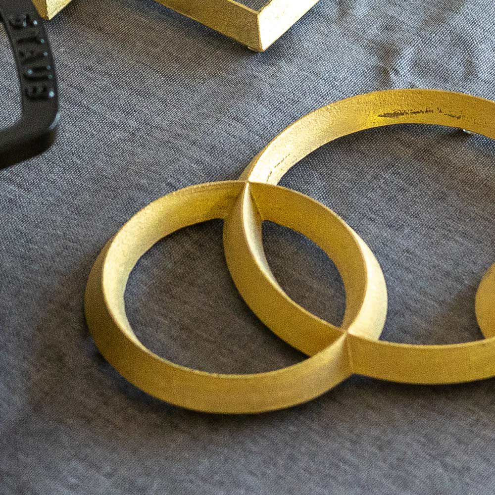 炭谷三郎商店鍋敷Trivetスクエア&サークル真鍮日本製