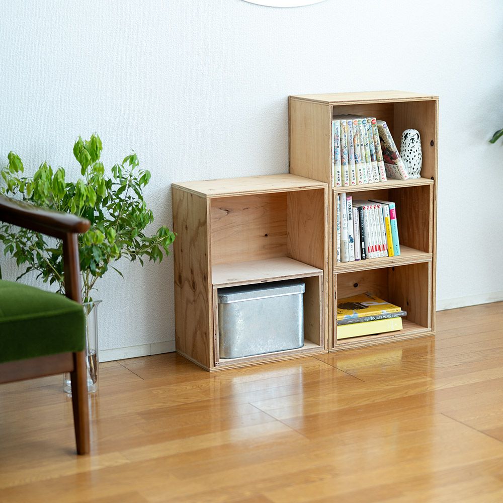 キューブボックスボックスシェルフ収納シェルフ木箱什器レコード男前インテリア木製A4本棚おしゃれディスプレイラック棚ブックシェルフ文庫本雑誌文芸書新書埃よけ冷蔵庫CDDVD