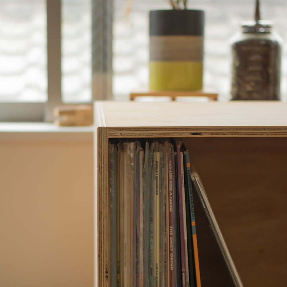 レコードボックス50cmレコードラックキューブボックスBOX木箱