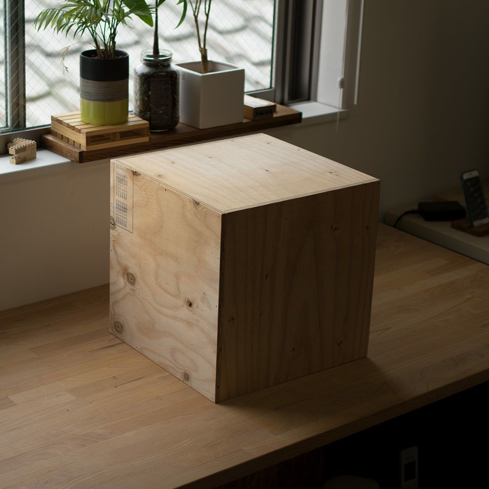 レコードボックス70枚レコードラックキューブボックスBOX木箱