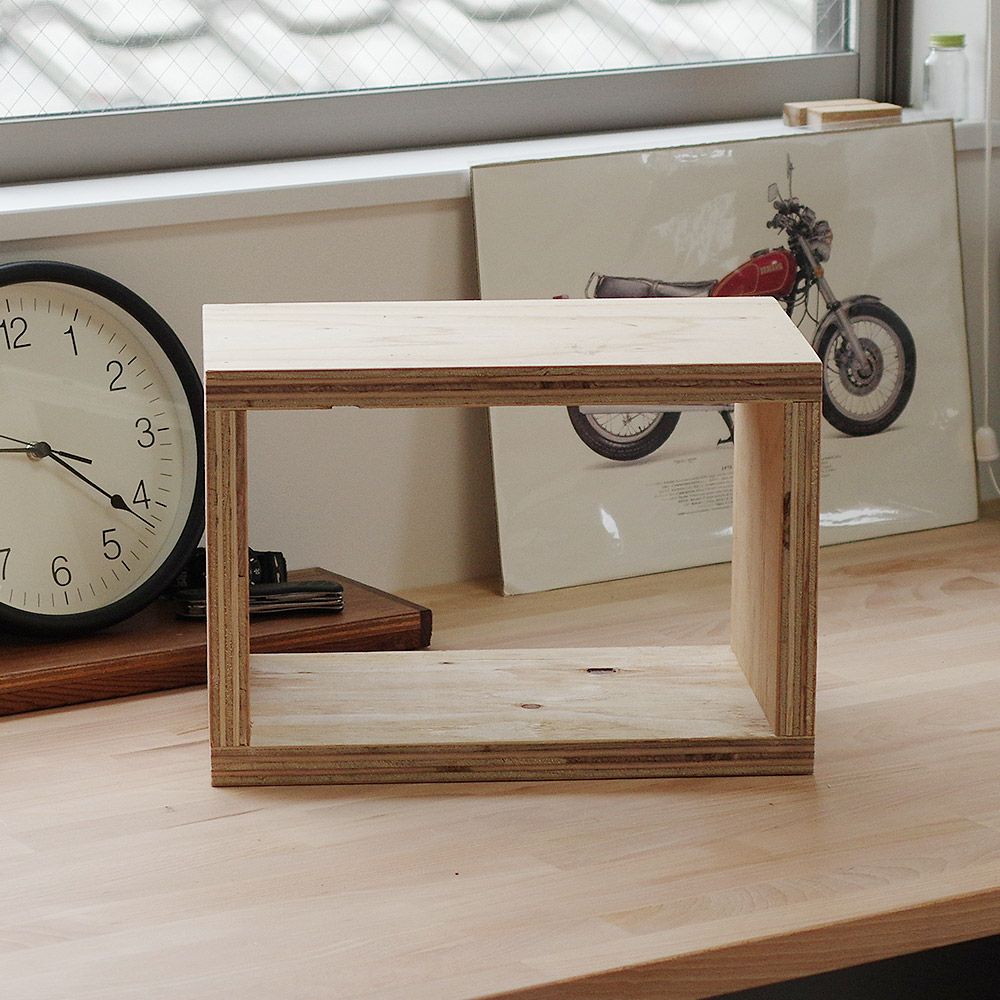 キューブボックスボックスシェルフ24mm収納シェルフ木箱什器厚い太めセットレコード男前インテリア木製A4本棚ディスプレイラック収納ボックス棚ブックシェルフ文庫本雑誌文芸書新書冷蔵庫CDDVD送料無料