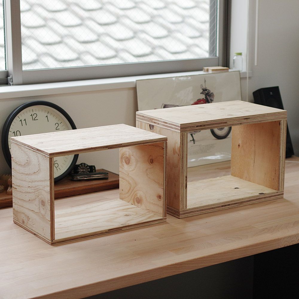 キューブボックスボックスシェルフ24mm収納シェルフ木箱什器厚い太めセットレコード男前インテリア木製A4本棚ディスプレイラック収納ボックス棚ブックシェルフ文庫本雑誌文芸書新書冷蔵庫CDDVD送料無料