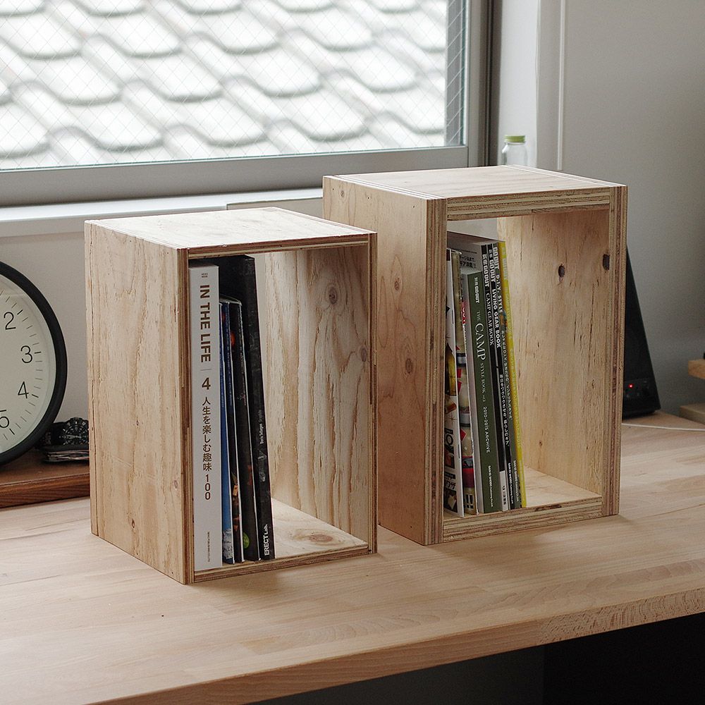 キューブボックスボックスシェルフ24mm収納シェルフ木箱什器厚い太めセットレコード男前インテリア木製A4本棚ディスプレイラック収納ボックス棚ブックシェルフ文庫本雑誌文芸書新書冷蔵庫CDDVD送料無料