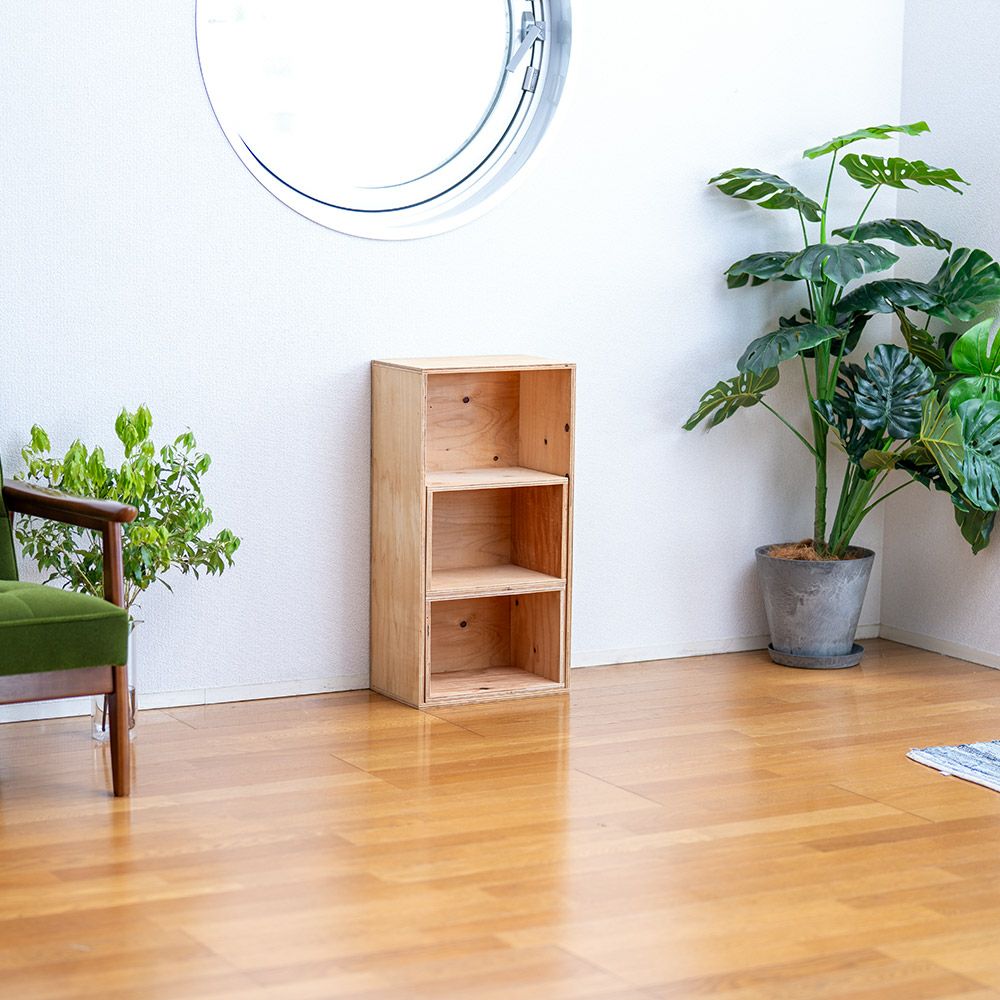 キューブボックスボックスシェルフ３収納シェルフ木箱什器レコード男前インテリア木製A4本棚おしゃれディスプレイラック棚ブックシェルフ文庫本雑誌文芸書新書埃よけ冷蔵庫CDDVD送料無料10P29Aug16