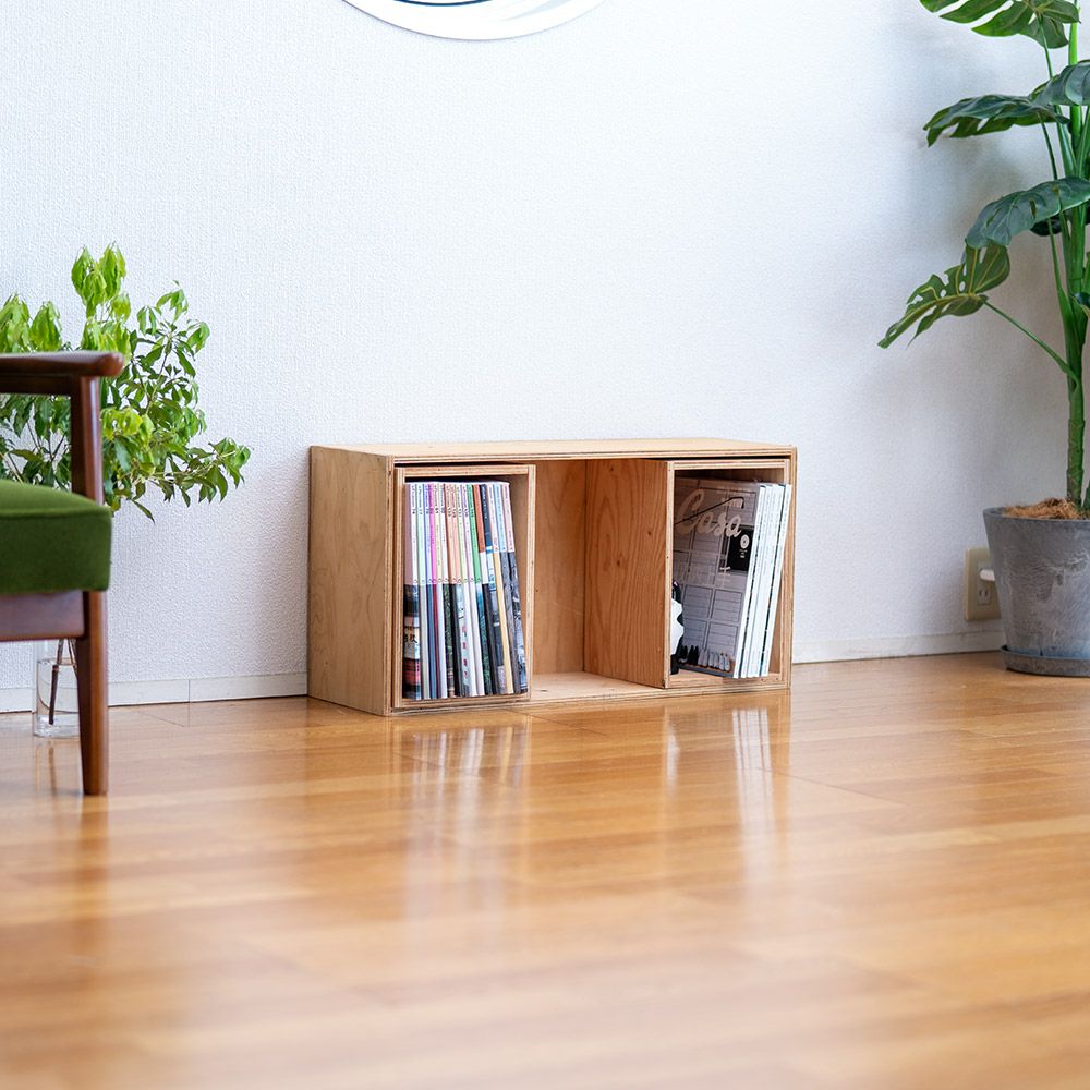 キューブボックスボックスシェルフ３収納シェルフ木箱什器レコード男前インテリア木製A4本棚おしゃれディスプレイラック棚ブックシェルフ文庫本雑誌文芸書新書埃よけ冷蔵庫CDDVD送料無料10P29Aug16