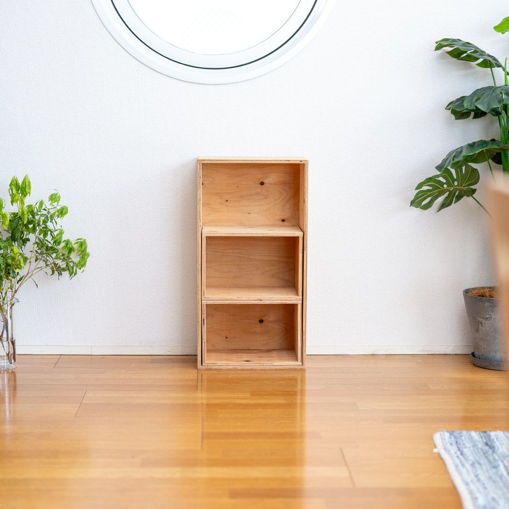 キューブボックスボックスシェルフ３収納シェルフ木箱什器レコード男前インテリア木製A4本棚おしゃれディスプレイラック棚ブックシェルフ文庫本雑誌文芸書新書埃よけ冷蔵庫CDDVD送料無料10P29Aug16