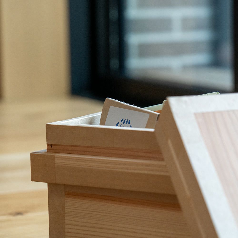 茶箱1kg日本製国産杉使用1キロ木箱