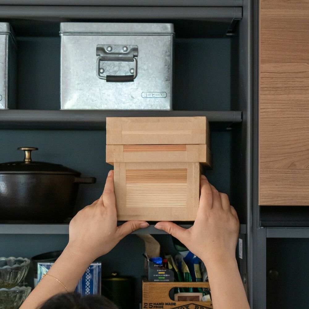 茶箱1kg日本製国産杉使用1キロ木箱