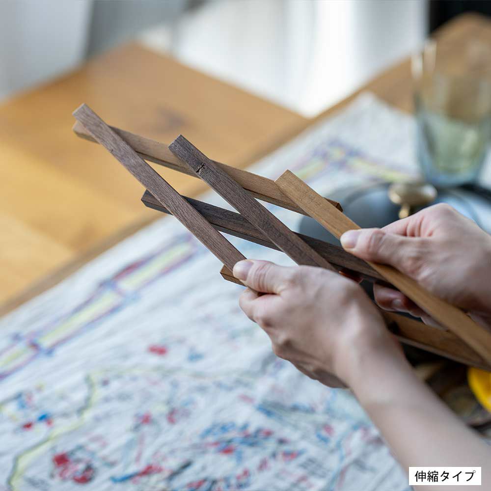 選べる3種類コンパクト収納トリベットウォルナットチーク材端材パレット