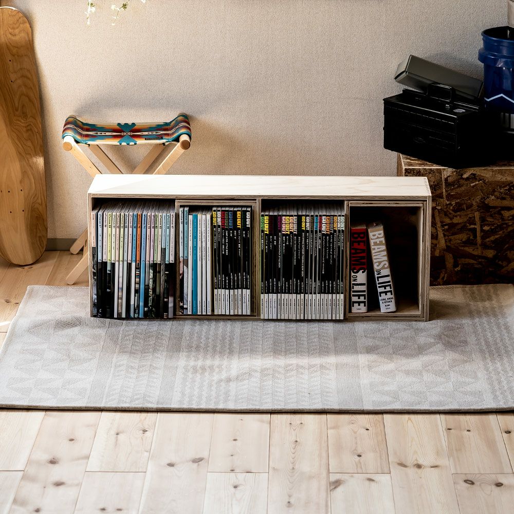 収納ボックスセットシェルフボックス4あられ組みアラレ組み収納本棚木箱マガジンラック文庫文芸CDDVDBDルーター