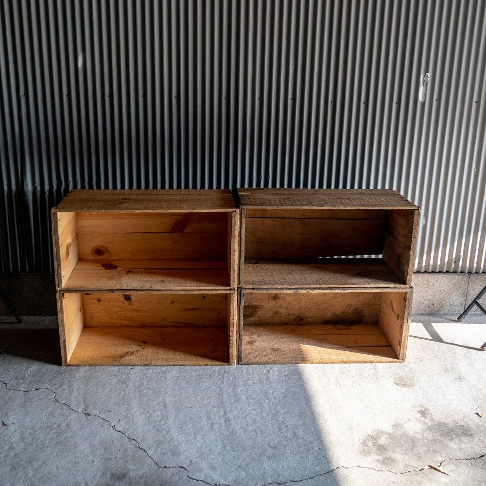 りんご箱中古USEDアンティーク収納アンティークジャンクヴィンテージシャビー木箱