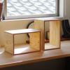 【アウトレット販売】返品交換不可です。キューブボックスSサイズ6個セット木箱収納什器シェルフディスプレイラックルーター本棚収納ボックスブックシェルフ文庫本雑誌文芸書新書CDDVDBD整理
